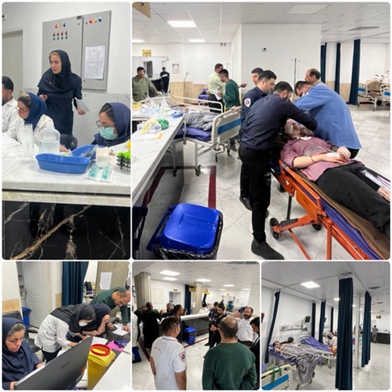 مدیریت موفق بحران تصادف اتوبوس در محور امین آباد فیروزکوه